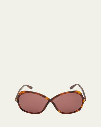Tom Ford Rosemin Acetate Butterfly Sunglasses