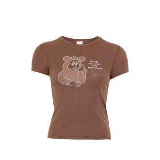Re/Done 90s Baby Tee Monday Graphic-print T-shirt