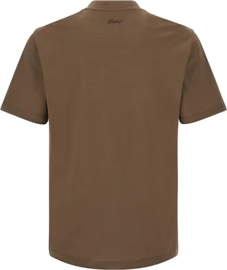 Brioni Pure Cotton T-Shirt - Brown