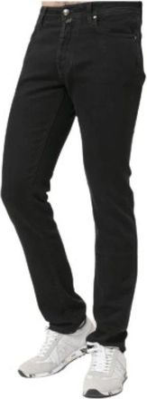 Jacob Cohen Slim-Fit Bard Straight Jeans - Heren - Regular Fit Jeans - Zwart - W38 - Katoen - Jeans