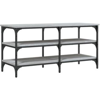 vidaXL Vidaxl - Shoe Bench Grey Sonoma 100x38.5x49 cm Engineered Wood