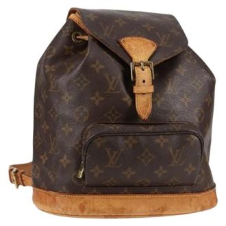 Louis Vuitton Pre-owned Backpacks, female, Brown, Size: ONE SIZE Pre-owned Canvas Backpack