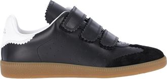 Isabel Marant Black Beth Leather Suede Sneakers