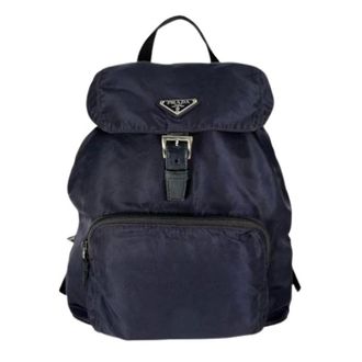 Prada Zaino Vintage in Nylon Pre-owned - - Pre-owned - Donna - Blu - ONE SIZE