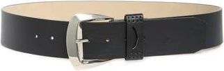 Steve Madden Smooth Faux Leather Belt in Black at Nordstrom Rack, Size X-Large