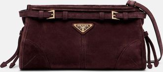 Prada Borsa a spalla Prada Bonnie Small in suede