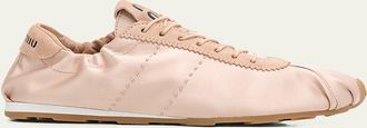 Miu Miu Satin Retro Runner Sneakers