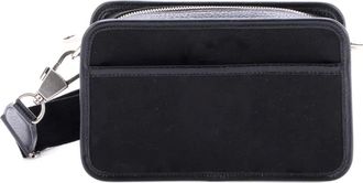 Gucci Camera Bag Jumbo GG canvas kleine crossbodytas - Zwart