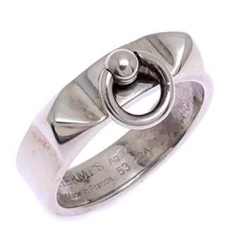 Herm&egrave;s Silver 925 Band Ring (Pre-Owned)
