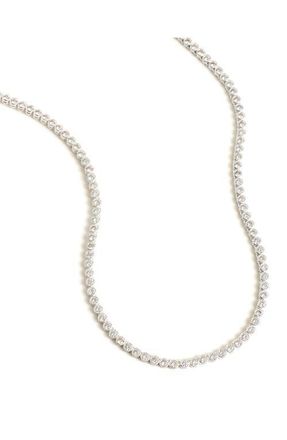 Madewell Tennis Necklace in Polished Silver at Nordstrom