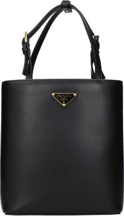 Prada Damess Handtassen Leer Zwart