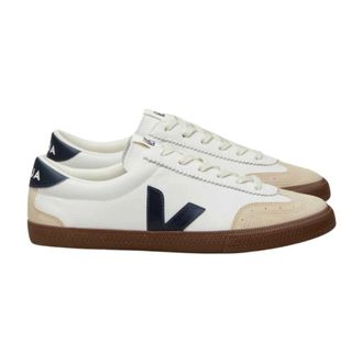 Veja Sneakers, male, Multicolor, 2 UK, White Leather Volley Trainers