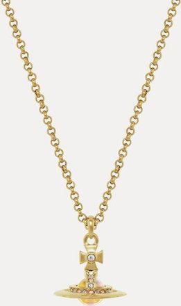 Vivienne Westwood New Petite Orb Pendant Necklace Gold-crystal-ab-white-crystal-clear-ab-cz Gold-crystal-ab-white-crystal-clear-ab-cz Women