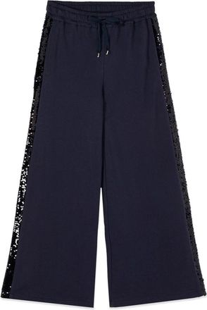 Oltre Palazzo Broeken - Dames - Wijde Broeken - Blauw - S - Katoen - Broeken