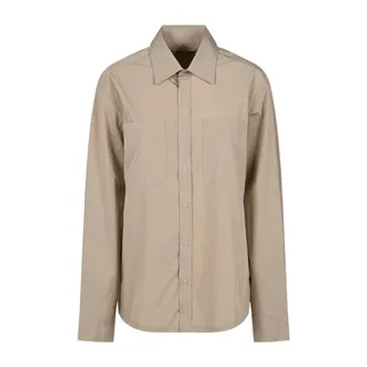 Herno Heren, Overhemden, Beige, Maat: L Modal