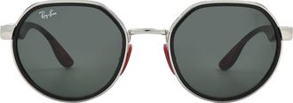 Ray-Ban Ray Ban Scuderia Ferrari Green Irregular Unisex Sunglasses RB3703M F00771 51