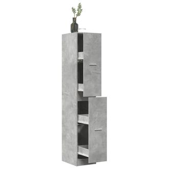 Berkfield Home Apothecary Cabinet&not;Concrete Grey 30x41x174.5 cm Engineered Wood