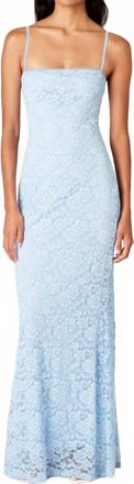 Nia Vetiver Maxi Dress In Periwinkle Blue