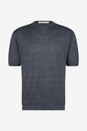 Maurizio Baldassari Kurz&auml;rmeliges T-Shirt aus Leinen