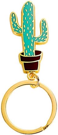 Generic 1X Key Ring Cactus Pendant Women Men Gift Clasps For Key Bag Ornaments Fine Craftsmanship