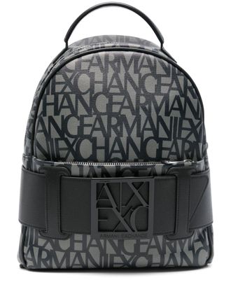 A|X Armani Exchange Zaino con stampa - Nero