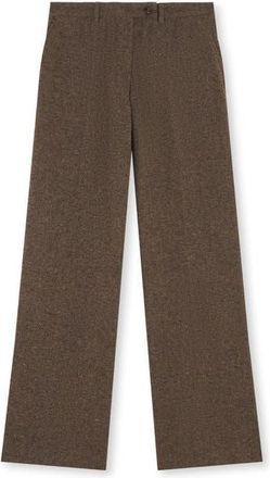 Fortela Low Waist Wool Pants in Ecru at Nordstrom, Size 40 32 Eu