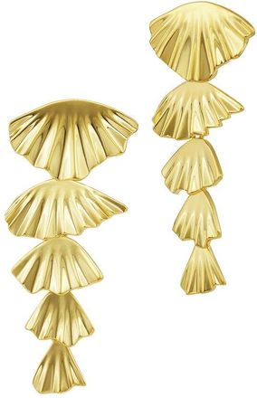 Savvy Cie Jewels Gold Plated Drop Earrings