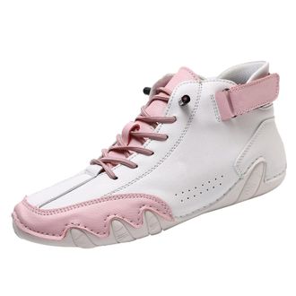 Generic Shoes for Men Nevoldeck Winter Shoes Nevova Shoe for Man Outdoor Comfy Daily Walking Shoes Casual Hiking Ankle Casual Mens Shoes (Pink, 7.5)