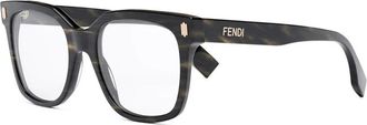 Fendi Bold Optical Frame - unisex - Brillen - Bruin - ONE Size - Accessoires