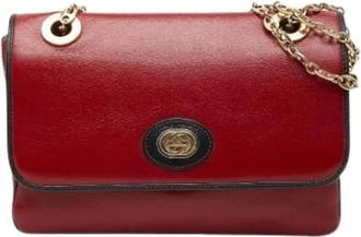 Gucci Pre-owned Cross Body Bags, female, Red, Size: ONE SIZE Pre-owned Vintage Shoulder Bag
