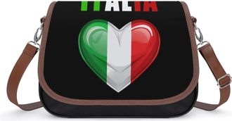 Generic Italy Flag Crossbody Bags for Women Shoulder Messenger Bag Purse Handbags