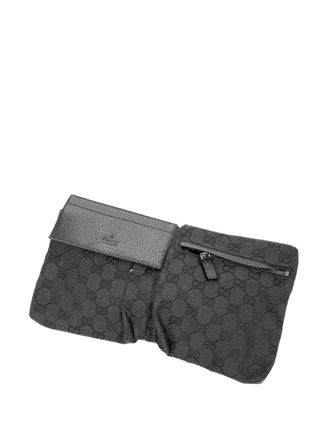 Gucci 2000 GG-pattern belt bag - Black