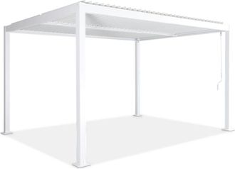 Sweeek Pérgola bioclimática 3x4m de aluminio y acero con lamas orientables