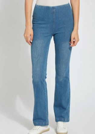 Lyss&eacute; Baby Bootcut Denim Jeans In Mid Wash