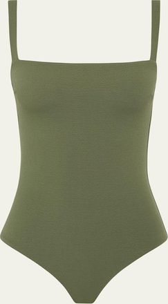 Matteau Square-Neck Maillot One-Piece Swimsuit