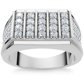 Pompeii3 1Ct Mens Diamond Ring 14k Gold Lab Grown