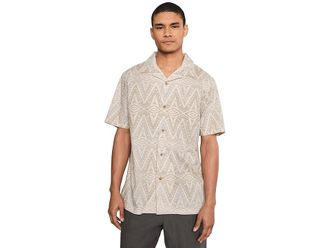 Pendleton Aloha Shirt Mens Short Sleeve Button Up Helena Ecru : 2XL, Cotton