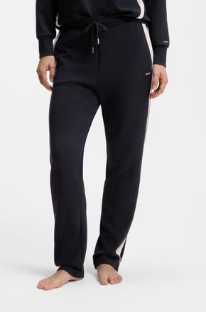 HUGO BOSS Jogginghose BOSS Mirage_Pants, Damen, Gr. XXL, N-Gr, schwarz 001, Jersey, Obermaterial: 49% Modal, 43% Polyester, 8% Elasthan, normal, Hosen Joggingho