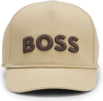 BOSS Kids cotton-twill cap with embroidered logo