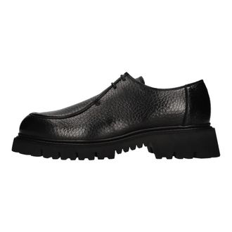 Neil Barrett +Doucals Platte schoenen - Heren - Veterschoenen - Zwart - 43 1/2 EU - Leer - Schoenen