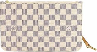Louis Vuitton Beige Damier Azur Damier Azur Pouch (Pre-Owned)