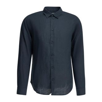 Nn.07 Linnen Overhemd met Lange Mouwen - Heren - Casual Overhemden - Blauw - L - Linnen - Overhemden