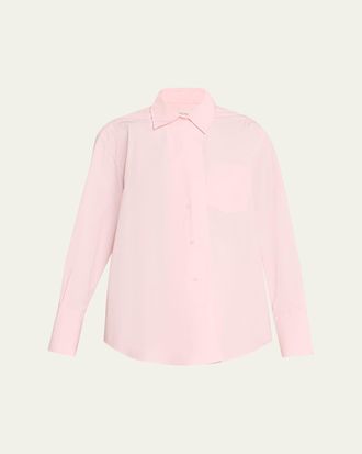 House of Dagmar Asymmetric Button-Front Shirt