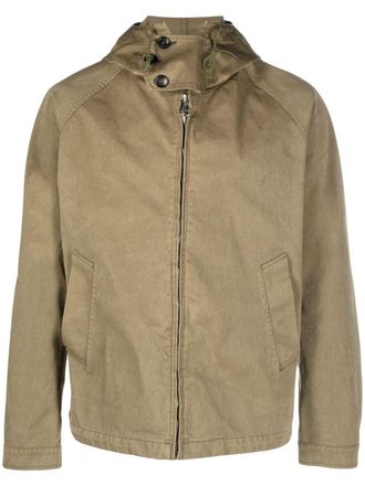Ten c Giacca leggera con cappuccio - Verde