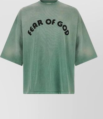 Fear of God 26 logo crew neck oversized t shirt
