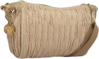Bally Tweedehands leren schoudertassen - Dames - Vintage Schoudertas - Beige - ONE Size - Leer - Vintage