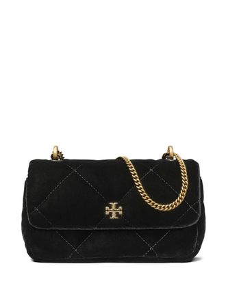 Tory Burch mini Kira velvet cross body bag - women - Viscose/Bovine Leather (top grain) - One Size - Black