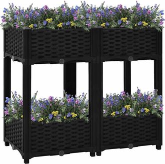 vidaXL Arriate 80x40x71 Cm Polipropileno Vidaxl