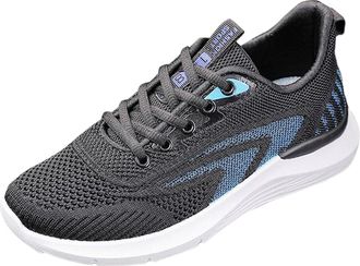 Generic 2026 Running Shoes 2023 Spring Lightweight Soft Bottom Breathable Casual Student Hundred with Sports (Black, 4.5)