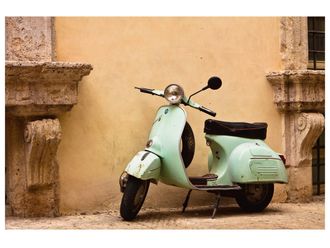Schubiger M&ouml;bel Digitaldruck auf Acrylglas Dolce Vita! Italienischer Roller